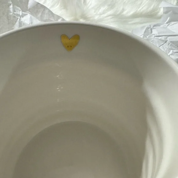 2 pc Threshold Te Quiero" Stoneware Mug – 16 oz | Gold Foil Heart Detail - Picture 3 of 5